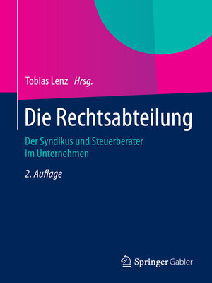 cover image of Die Rechtsabteilung